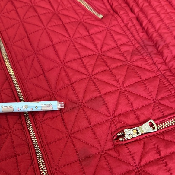 Vince Camuto Red Quilted Puffer Jacket - Picture 12 of 16